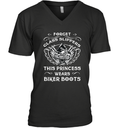 Forget glass slippers this princess wears biker boots Men's V-Neck