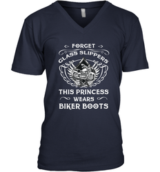 Forget glass slippers this princess wears biker boots Men's V-Neck