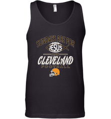 Sundays Are For Jesus and Cleveland Funny Christian Football Men's Tank Top Men's Tank Top - belovedtshirt