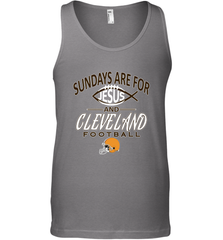 Sundays Are For Jesus and Cleveland Funny Christian Football Men's Tank Top Men's Tank Top - belovedtshirt