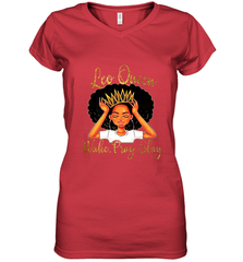 Leo Queens Are Born in July 23 August 22 Women's V-Neck T-Shirt Women's V-Neck T-Shirt - belovedtshirt