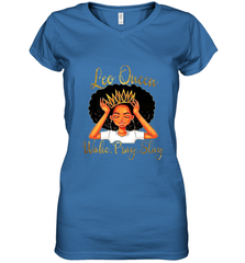 Leo Queens Are Born in July 23 August 22 Women's V-Neck T-Shirt Women's V-Neck T-Shirt - belovedtshirt