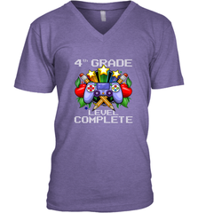 4th Grade Level Complete Back To School Gift Boys Girls Men's V-Neck Men's V-Neck - belovedtshirt