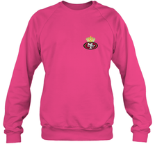NFL San Francisco 49ers Logo Champion Crorwn Crewneck Sweatshirt Crewneck Sweatshirt - belovedtshirt