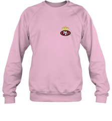 NFL San Francisco 49ers Logo Champion Crorwn Crewneck Sweatshirt Crewneck Sweatshirt - belovedtshirt