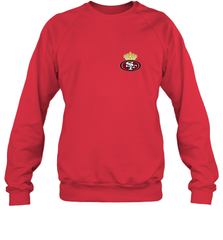 NFL San Francisco 49ers Logo Champion Crorwn Crewneck Sweatshirt Crewneck Sweatshirt - belovedtshirt