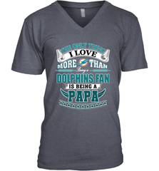 NFL The Only Thing I Love More Than Being A Miami Dolphins Fan Is Being A Papa Football Men's V-Neck Men's V-Neck - belovedtshirt