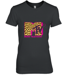 MTV Logo Leopard Print Women's Premium T-Shirt