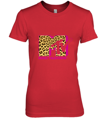 MTV Logo Leopard Print Women's Premium T-Shirt Women's Premium T-Shirt - belovedtshirt
