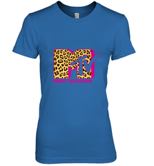 MTV Logo Leopard Print Women's Premium T-Shirt Women's Premium T-Shirt - belovedtshirt