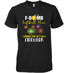 F Bomb Softball Mom Men's Premium T-Shirt