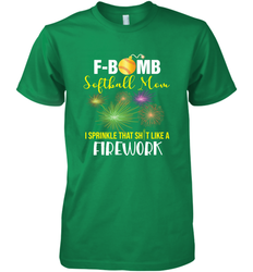 F Bomb Softball Mom Men's Premium T-Shirt