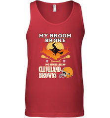 Broom Broke So I Became A Fan of Cleveland Browns  Halloween Costume Men's Tank Top Men's Tank Top - belovedtshirt