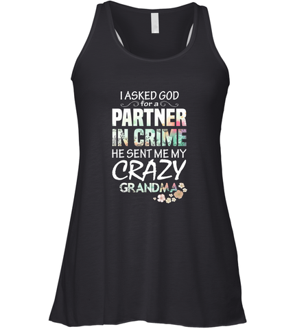 Crazy Grandma Women's Racerback Tank Women's Racerback Tank / Black / XS Women's Racerback Tank - belovedtshirt