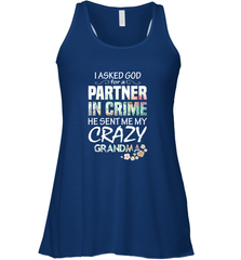 Crazy Grandma Women's Racerback Tank Women's Racerback Tank - belovedtshirt