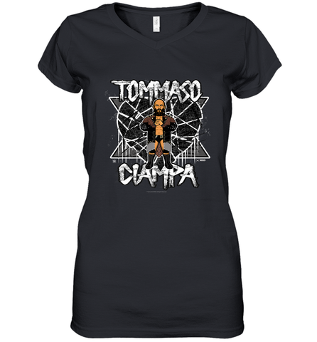 WWE NERDS  Tommaso Ciampa Women's V-Neck T-Shirt Women's V-Neck T-Shirt / Black / S Women's V-Neck T-Shirt - belovedtshirt