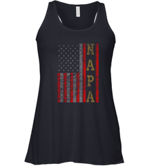 Cool Patriotic Napa US Flag Women's Racerback Tank Women's Racerback Tank - belovedtshirt