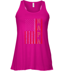 Cool Patriotic Napa US Flag Women's Racerback Tank Women's Racerback Tank - belovedtshirt