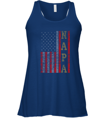 Cool Patriotic Napa US Flag Women's Racerback Tank Women's Racerback Tank - belovedtshirt