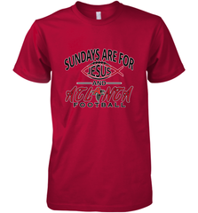 Sundays Are For Jesus and Atlanta Funny Christian Football Men's Premium T-Shirt Men's Premium T-Shirt - belovedtshirt