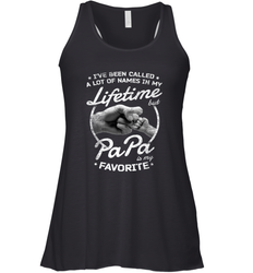 Papa Fathers Day Grandpa or Dad Women's Racerback Tank