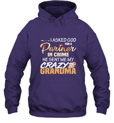 Crazy Grandma Partner in crime Hooded Sweatshirt Hooded Sweatshirt - belovedtshirt