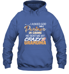 Crazy Grandma Partner in crime Hooded Sweatshirt Hooded Sweatshirt - belovedtshirt