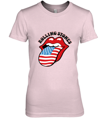 Mens The Rolling Stones USA Tongue Women's Premium T-Shirt Women's Premium T-Shirt - belovedtshirt
