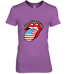 Mens The Rolling Stones USA Tongue Women's Premium T-Shirt Women's Premium T-Shirt - belovedtshirt