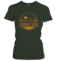 Vintage Lynchburg, Virginia Mountain Hiking Souvenir Print Women's T-Shirt Women's T-Shirt - belovedtshirt
