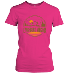 Vintage Lynchburg, Virginia Mountain Hiking Souvenir Print Women's T-Shirt Women's T-Shirt - belovedtshirt