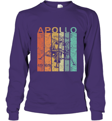 Retro Apollo 11 50th Anniversary Moon Landing 1969 2019 Long Sleeve T-Shirt Long Sleeve T-Shirt - belovedtshirt