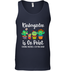 Kindergarten is on point, 1st day of school cactus teacher Men's Tank Top Men's Tank Top - belovedtshirt