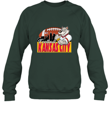 NFL Kansas City Football Logo Skyline Cityscape Crewneck Sweatshirt Crewneck Sweatshirt - belovedtshirt