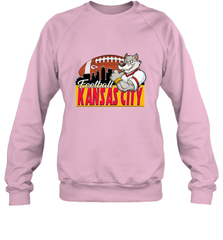 NFL Kansas City Football Logo Skyline Cityscape Crewneck Sweatshirt Crewneck Sweatshirt - belovedtshirt