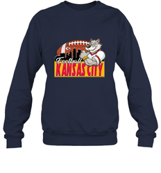 NFL Kansas City Football Logo Skyline Cityscape Crewneck Sweatshirt