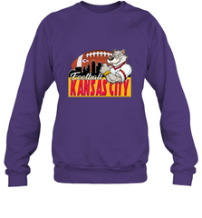 NFL Kansas City Football Logo Skyline Cityscape Crewneck Sweatshirt Crewneck Sweatshirt - belovedtshirt