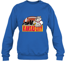 NFL Kansas City Football Logo Skyline Cityscape Crewneck Sweatshirt Crewneck Sweatshirt - belovedtshirt