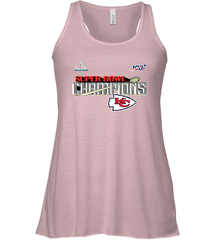 Youth Kansas City Chiefs NFL Pro Line by Fanatics Super Bowl LIV Champions Trophy Women's Racerback Tank Women's Racerback Tank - belovedtshirt