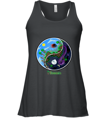 Terraria _ Night and Day Women's Racerback Tank Women's Racerback Tank / Black / XS Women's Racerback Tank - belovedtshirt