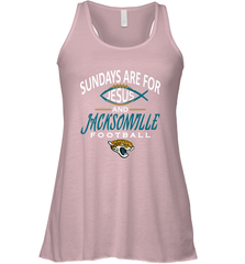 Sundays Are For Jesus and Jacksonville Funny Football Women's Racerback Tank Women's Racerback Tank - belovedtshirt