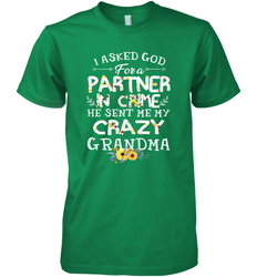 Crazy Grandma Partner in Crime design Men's Premium T-Shirt