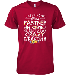 Crazy Grandma Partner in Crime design Men's Premium T-Shirt Men's Premium T-Shirt - belovedtshirt