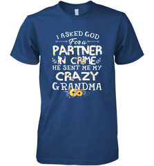 Crazy Grandma Partner in Crime design Men's Premium T-Shirt Men's Premium T-Shirt - belovedtshirt