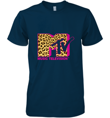 MTV Logo Leopard Print Men's Premium T-Shirt Men's Premium T-Shirt - belovedtshirt