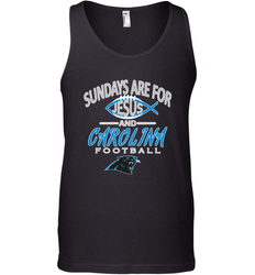 Sundays Are For Jesus and Carolina Funny Christian Football Men's Tank Top