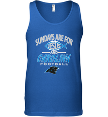 Sundays Are For Jesus and Carolina Funny Christian Football Men's Tank Top Men's Tank Top - belovedtshirt