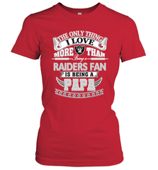 NFL The Only Thing I Love More Than Being A Oakland Raiders Fan Is Being A Papa Football Women's T-Shirt Women's T-Shirt - belovedtshirt