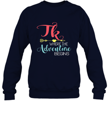 TK Transitional Kindergarten Where The Adventure Begins Crewneck Sweatshirt Crewneck Sweatshirt - belovedtshirt