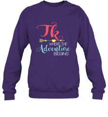 TK Transitional Kindergarten Where The Adventure Begins Crewneck Sweatshirt Crewneck Sweatshirt - belovedtshirt